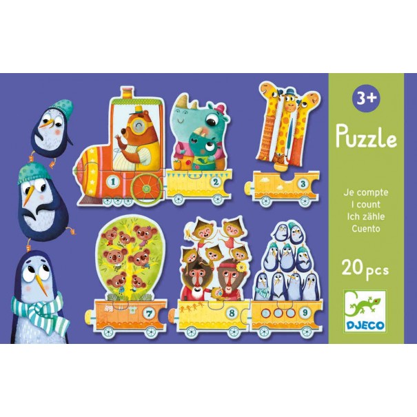 Puzle Duo - Tren d'Animals - 2 pcs