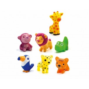 Pack de juguetes de animales de selva DJECO - Pichintun
