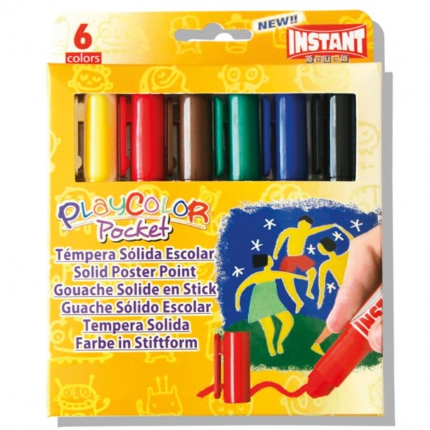 Témpera sólida 12 colores Playcolor Instant :: Instant :: Papelería ::  Dideco
