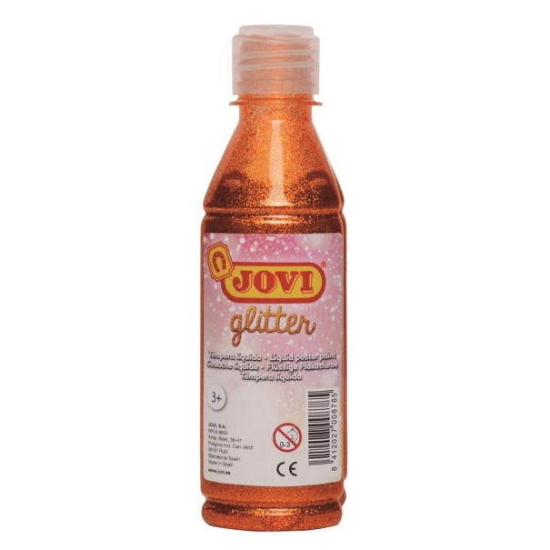 Témpera líquida Glitter 250 ml - Naranja