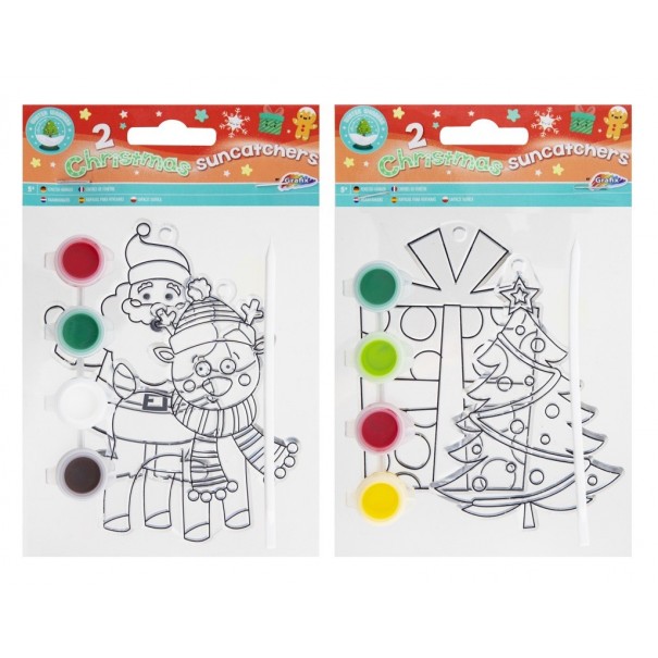 Elementos navideños para pintar