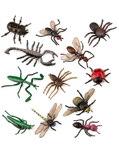 Figuras de Insectos - 12 unidades