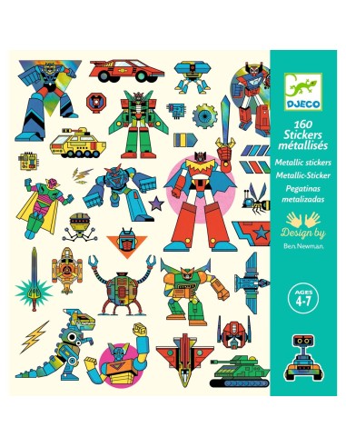 Stickers de Robots - 160 unitats