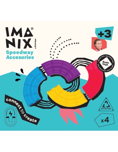 Imanix Pista Quart de Corba - 4 peces